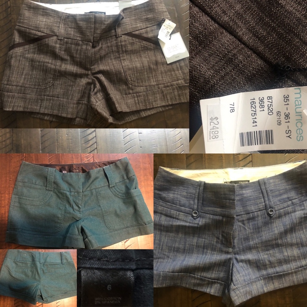 3 pair dress style shorts 1 is NWT